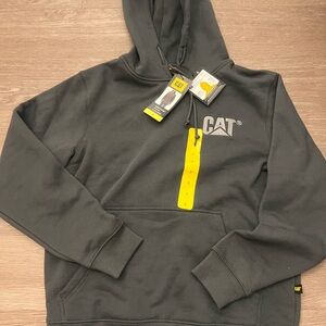 Caterpillar Charcoal Hoodie with Logo